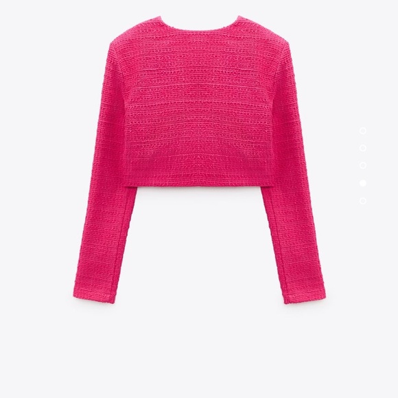 Zara Tweed Crop Jacket - Picture 2 of 8